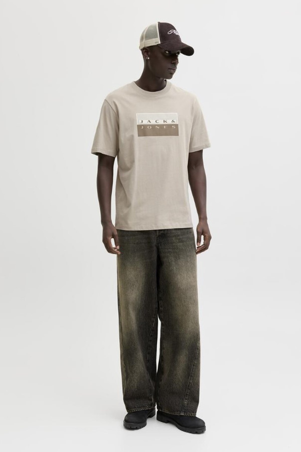 Jack & Jones Jcofusion Erkek Tişört 12289863 Bej