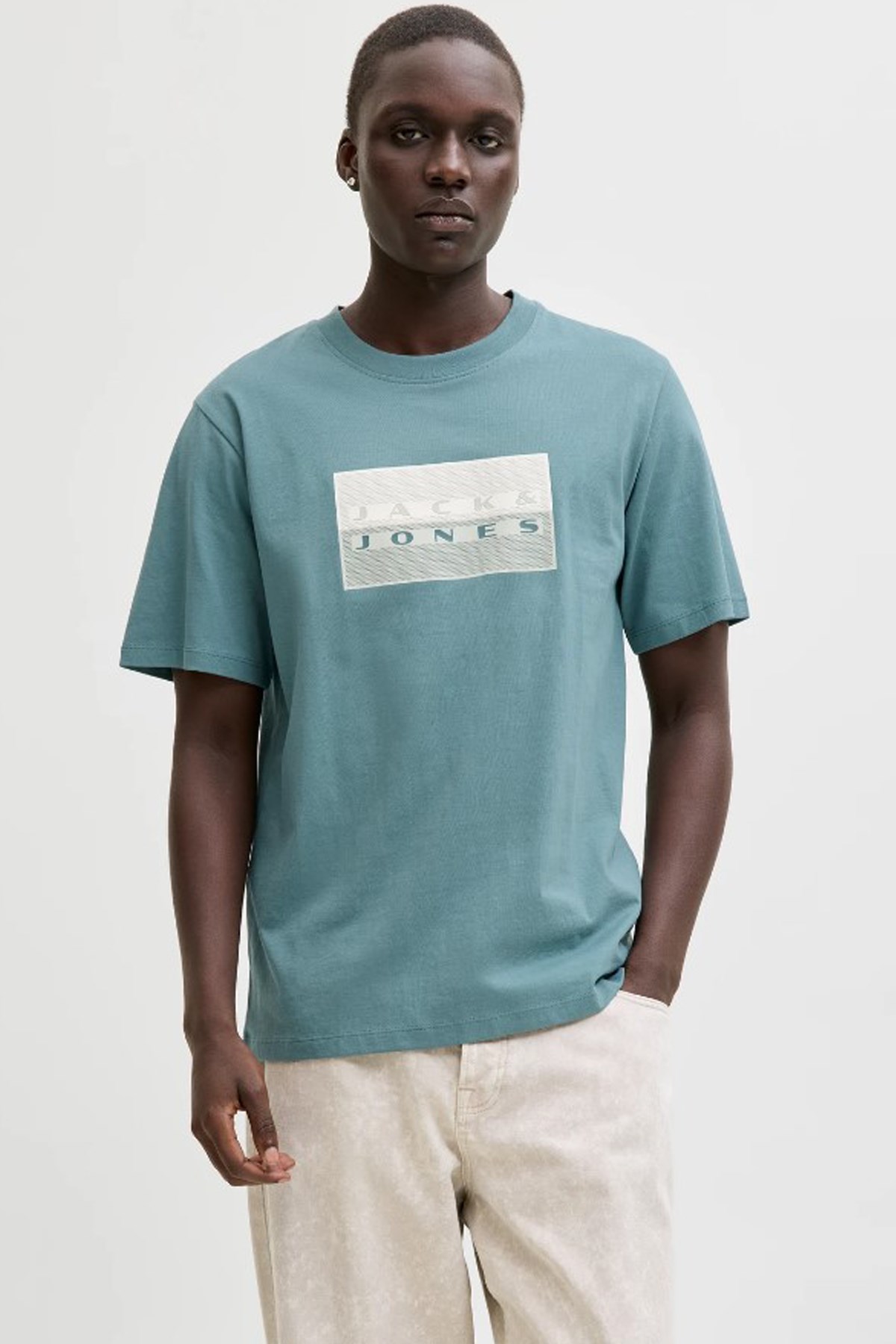 Jack & Jones Jcofusion Erkek Tişört 12289863 Mavi