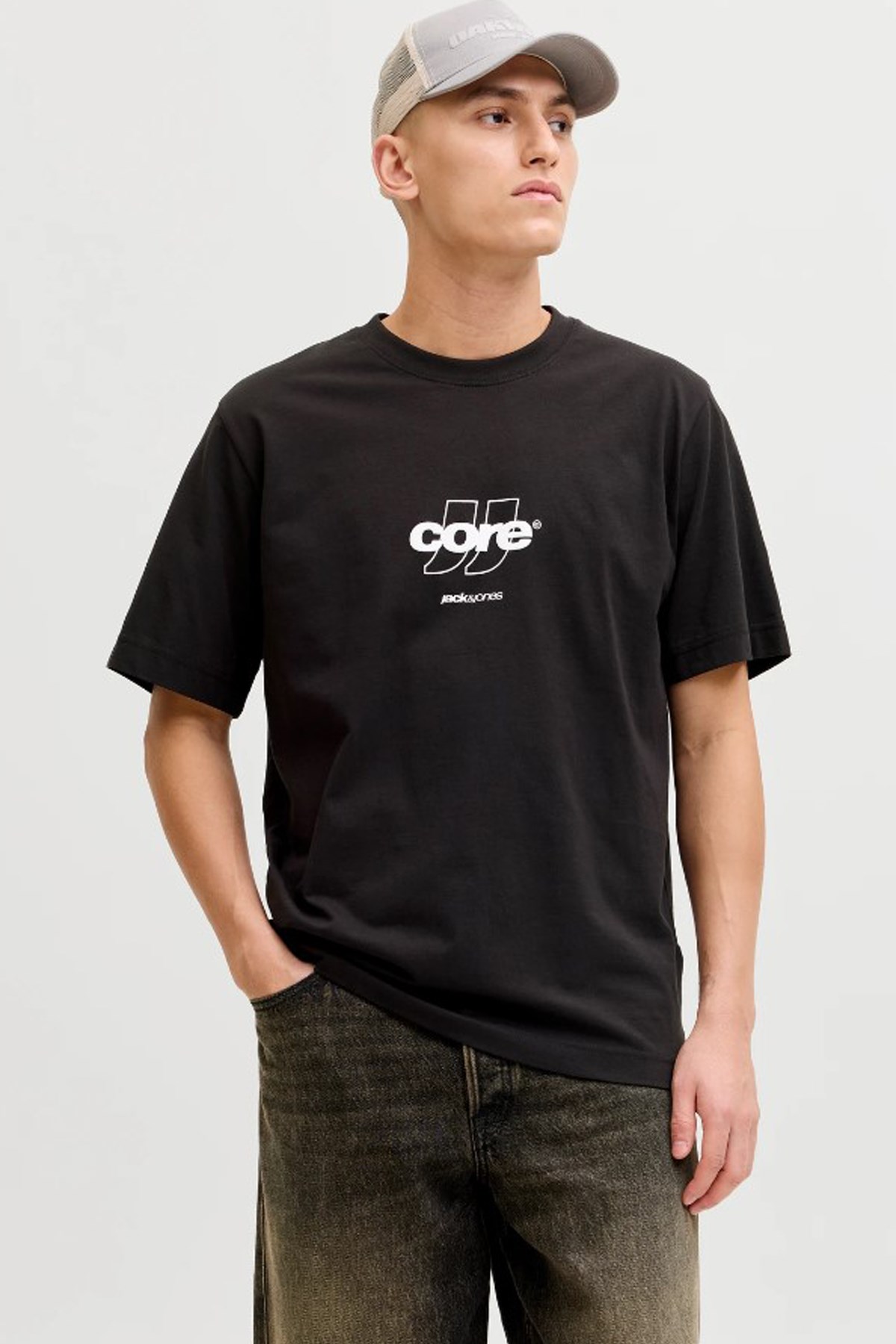 Jack & Jones Jcoclub Erkek Tişört 12289868 Siyah