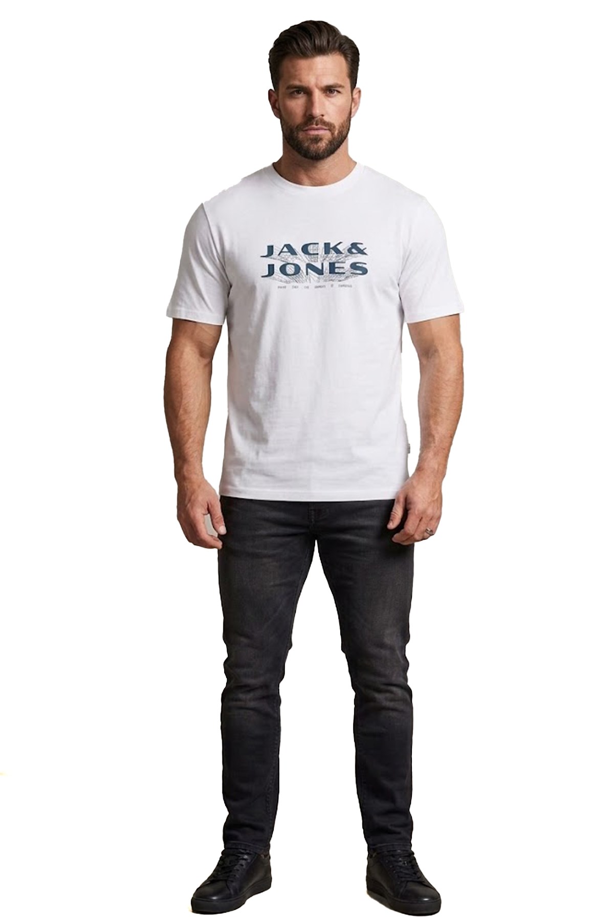 Jack & Jones Jcofusion Erkek Tişört 12289880 Beyaz