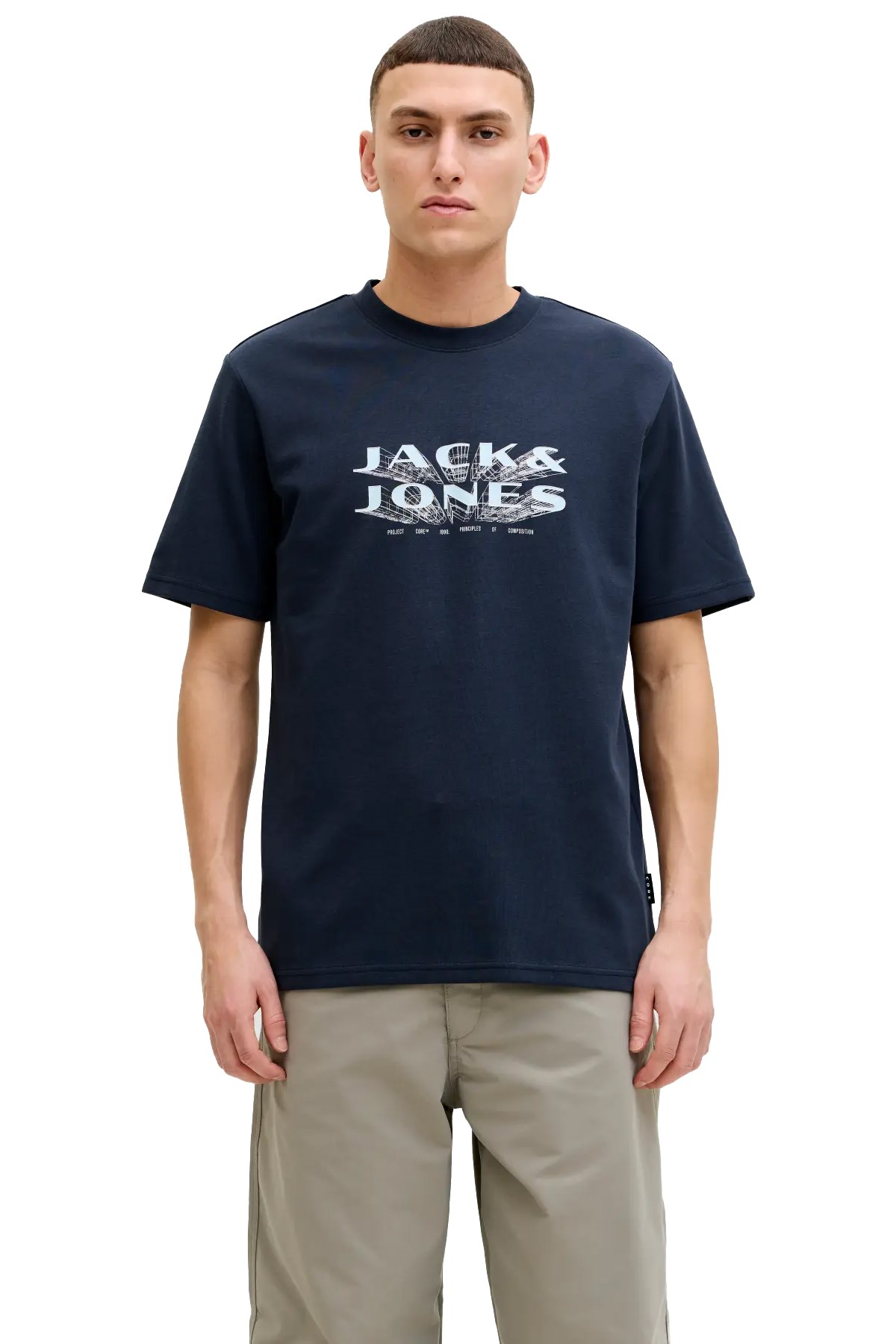 Jack & Jones Jcofusion Erkek Tişört 12289880 Mavi
