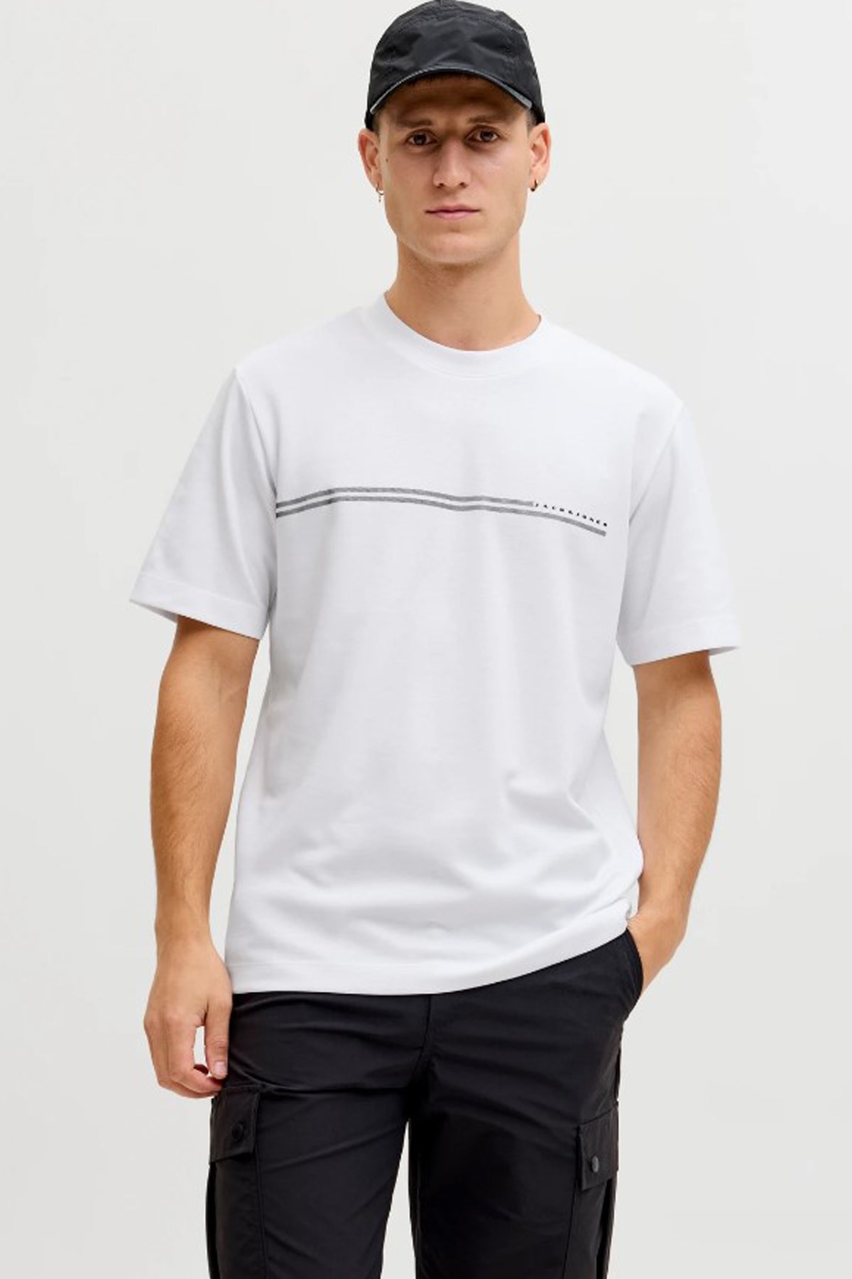 Jack & Jones Jcofusion Erkek Tişört 12289936 Beyaz