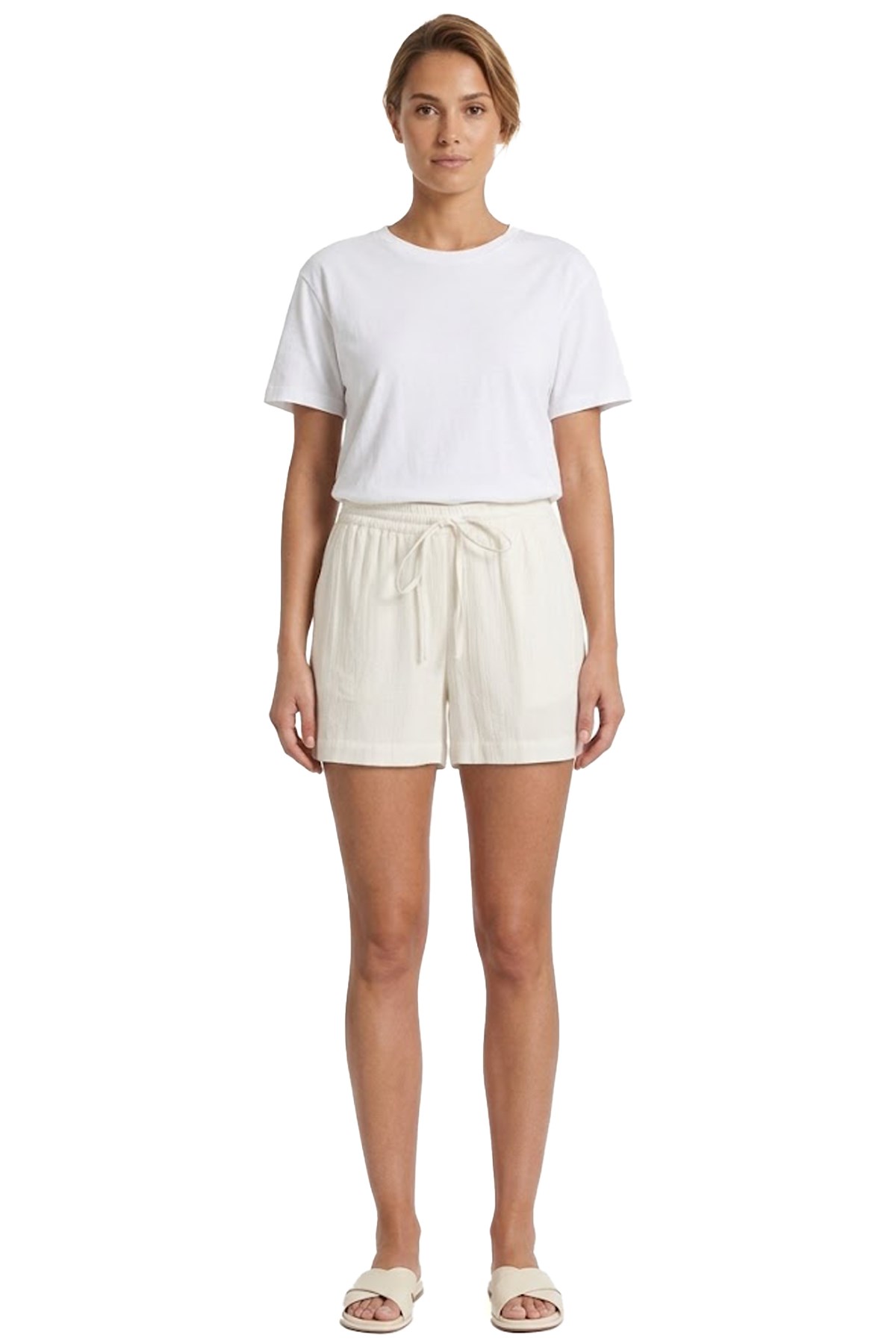 Jack & Jones Jxkia Kadın Şort 12290712 Beyaz