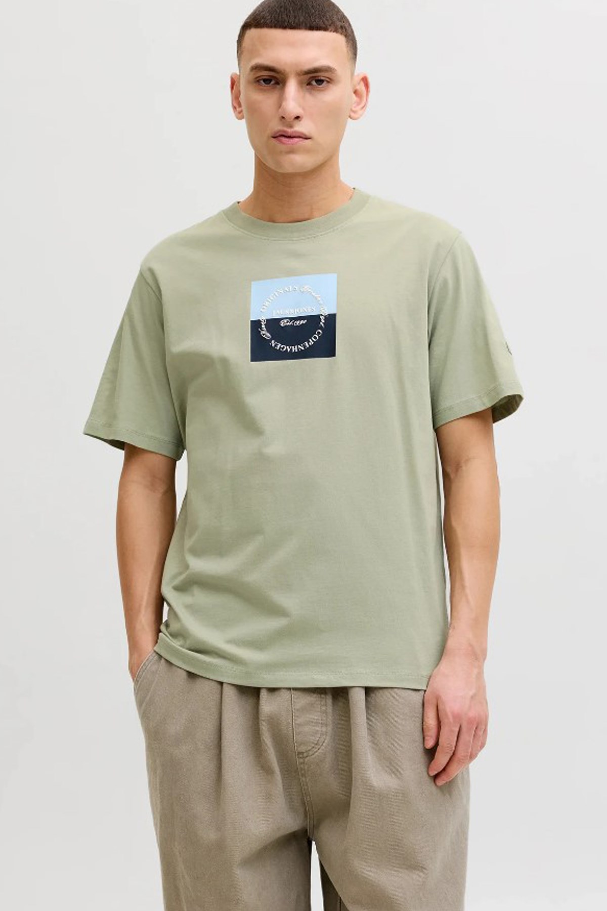 Jack & Jones Jorcatskills Erkek Tişört 12290856 Yeşil