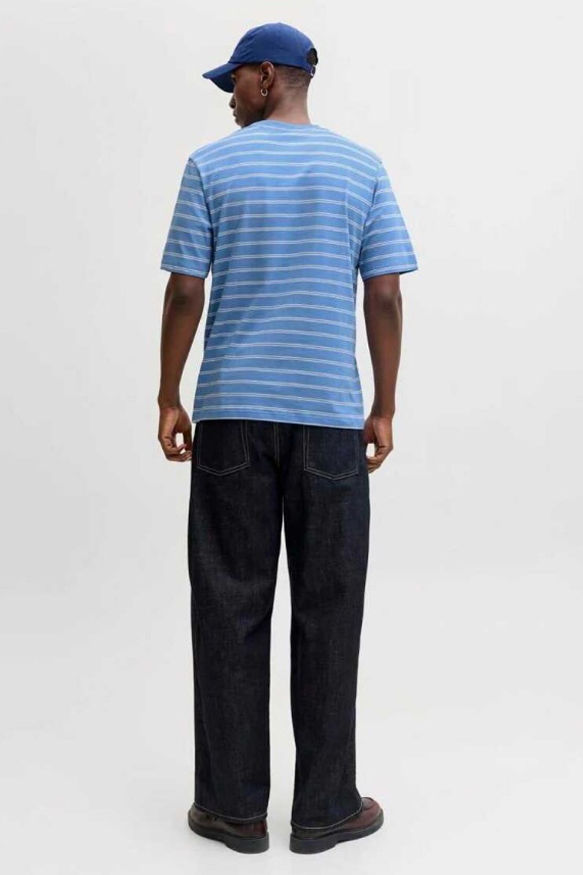 Jack & Jones Jornorrebro Erkek Tişört 12291021 Mavi