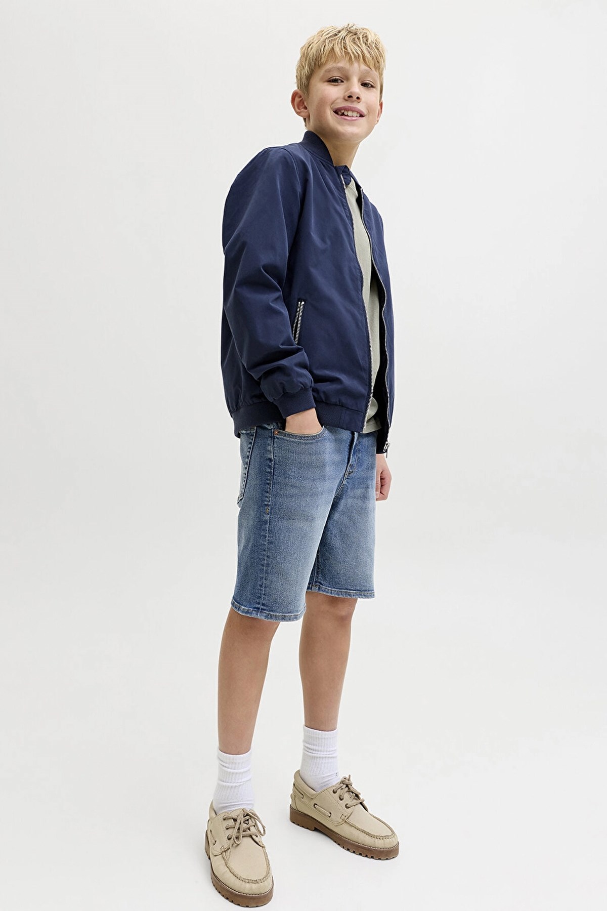 Jack & Jones Jjirick Çocuk Şort 12291035 Mavi