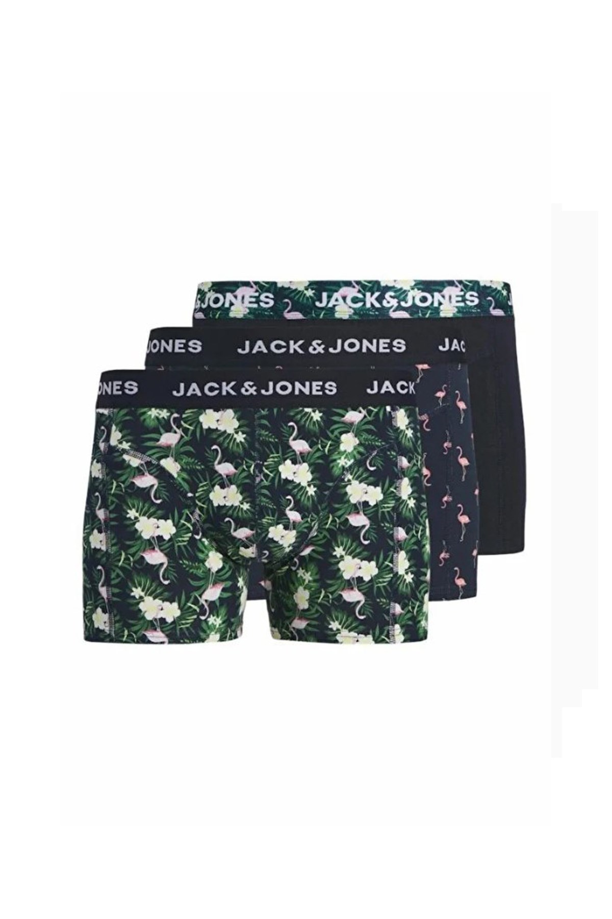 Jack & Jones Flamingo Erkek 3 Pack Boxer 12291169 Siyah