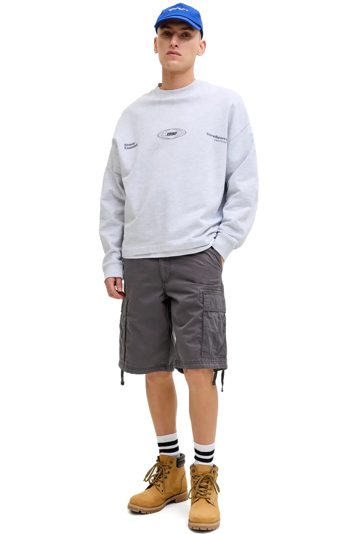 Jack & Jones Jpstcole Erkek Şort 12291369 Antrasit