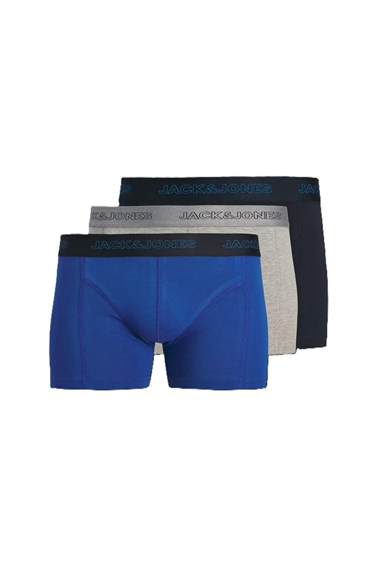Jack & Jones Jaccooper 3 Pack Erkek Boxer 12291498 Lacivert