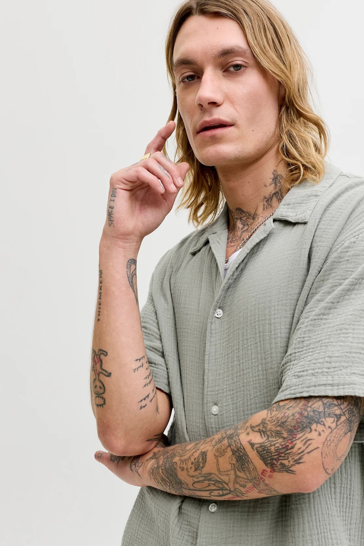 Jack & Jones Jornant Erkek Gömlek 12291812 Açık Yeşil