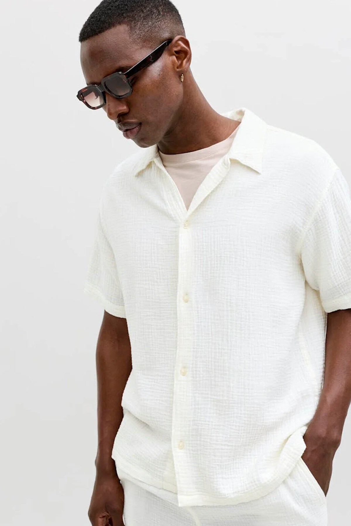 Jack & Jones Jornant Erkek Gömlek 12291812 Krem