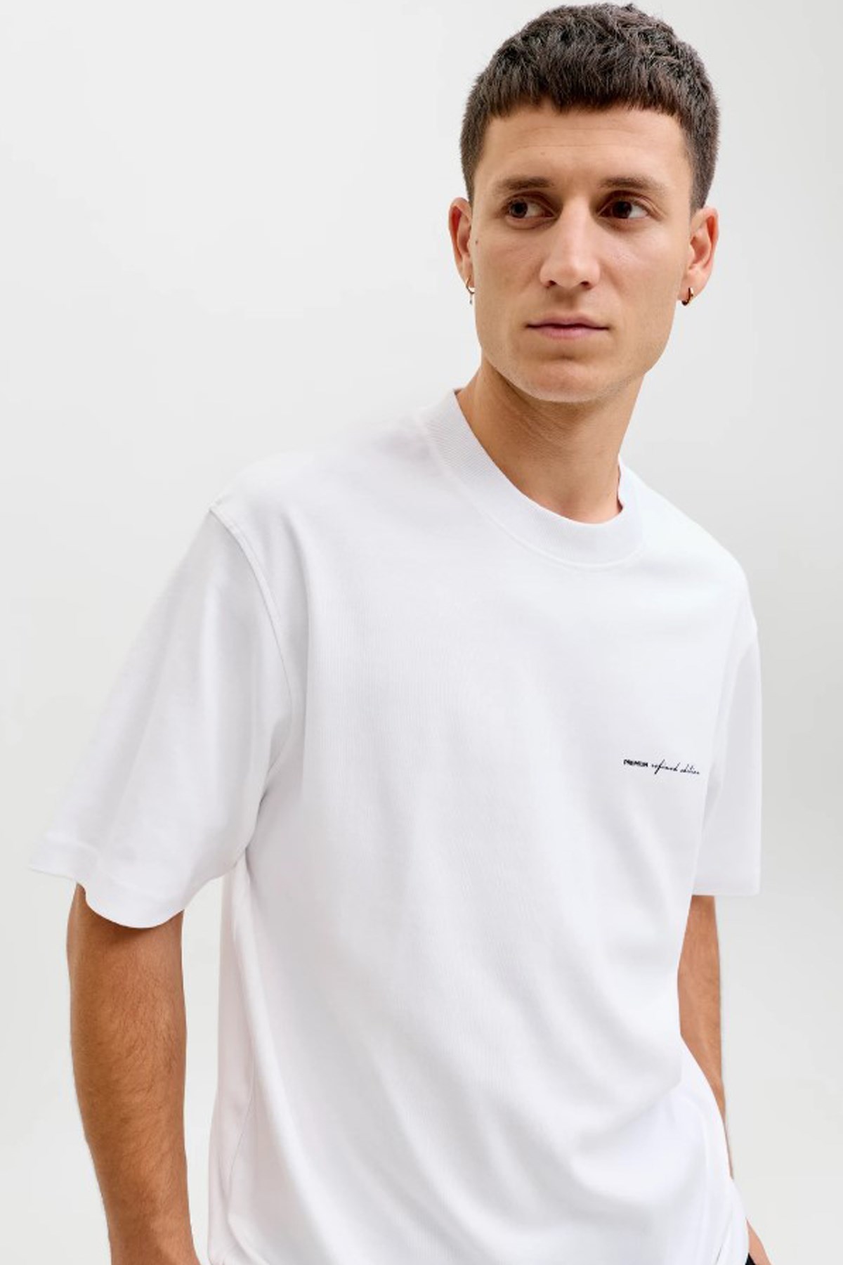 Jack & Jones Jprblaowen Erkek Tişört 12292397 Beyaz
