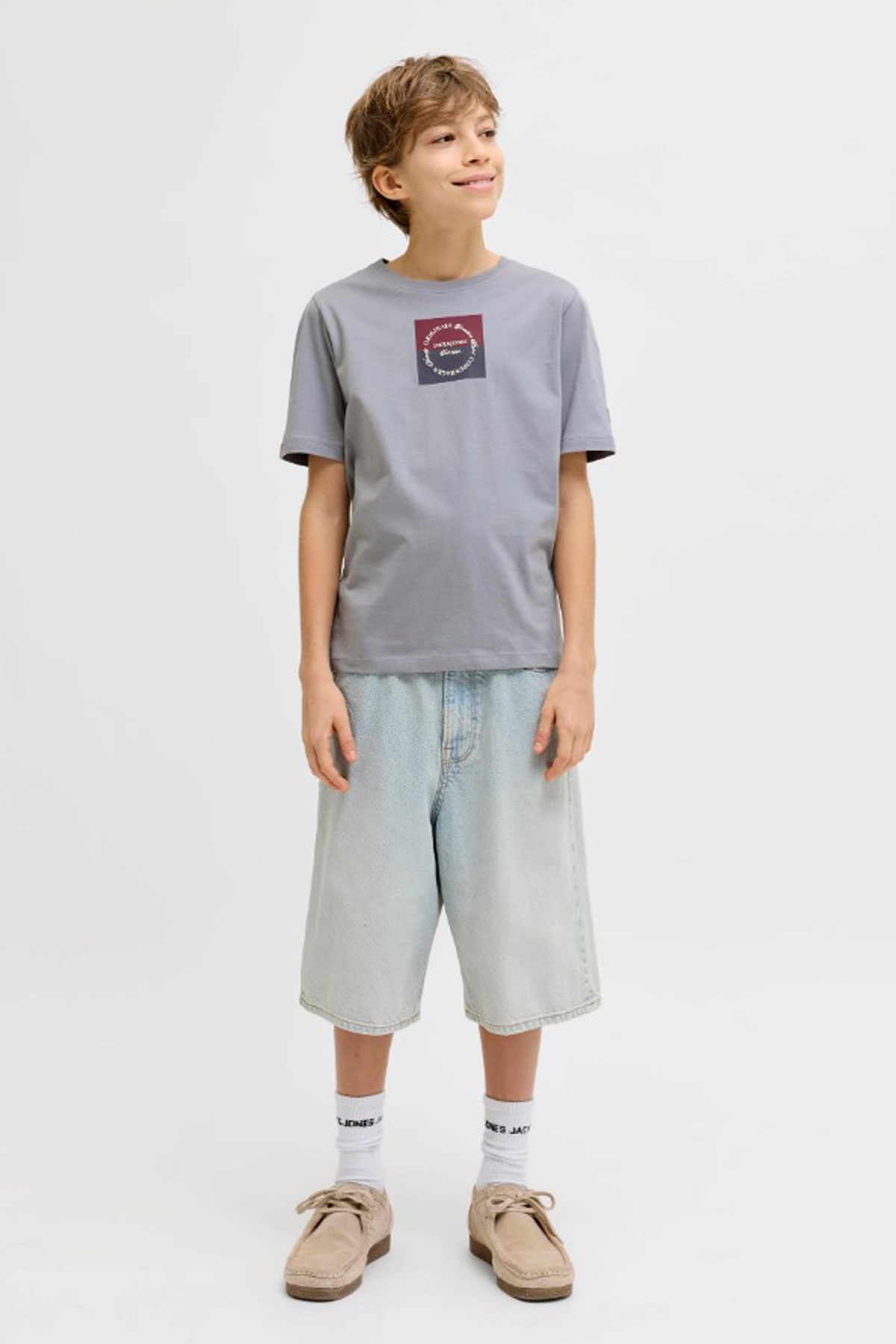 Jack & Jones Jorcatskills Çocuk Tişört 12293109 Mavi