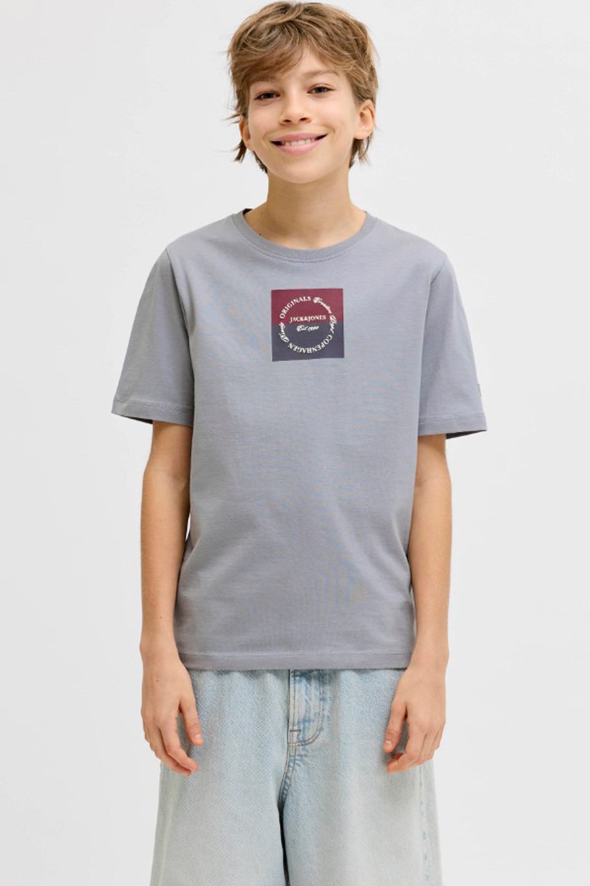 Jack & Jones Jorcatskills Çocuk Tişört 12293109 Mavi