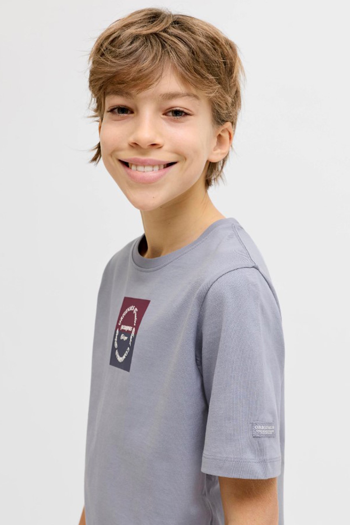 Jack & Jones Jorcatskills Çocuk Tişört 12293109 Mavi