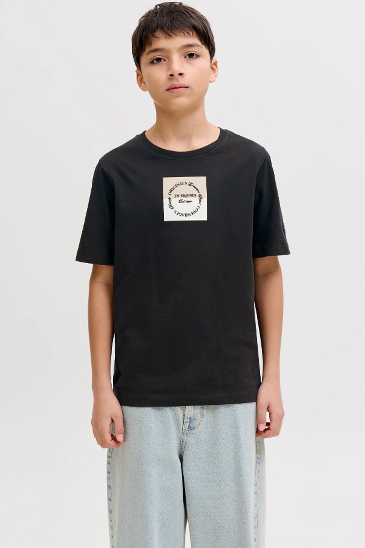Jack & Jones Jorcatskills Çocuk Tişört 12293109 Siyah