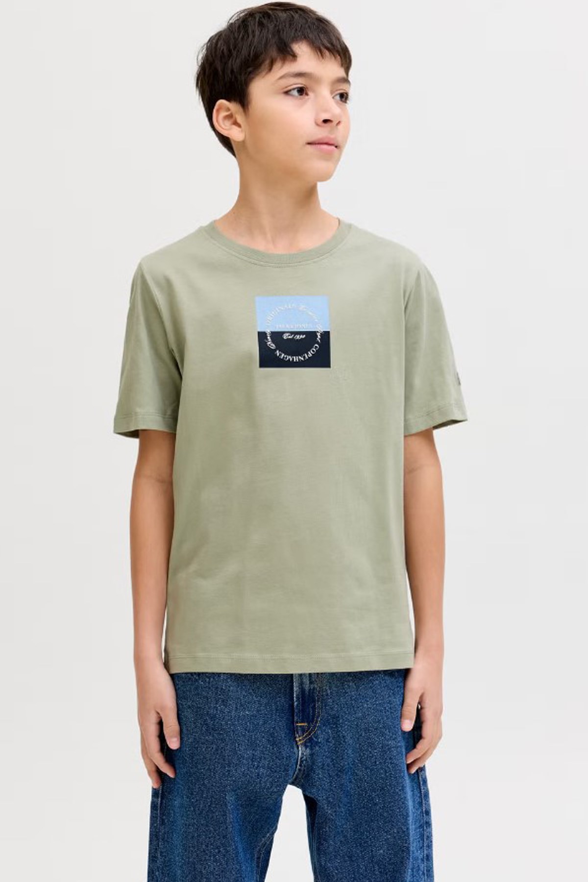 Jack & Jones Jorcatskills Çocuk Tişört 12293109 Yeşil
