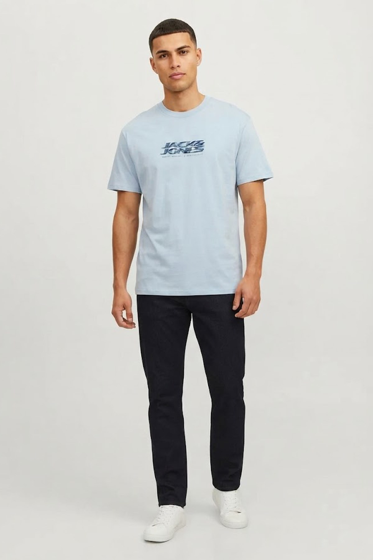 Jack & Jones Jcofusion Erkek Tişört 12297844 Mavi