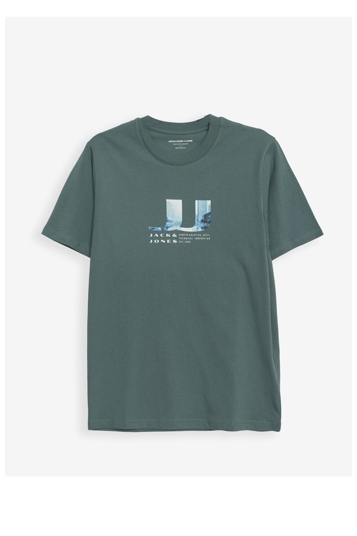 Jack & Jones Jcodust Erkek Tişört 12297849 Yeşil