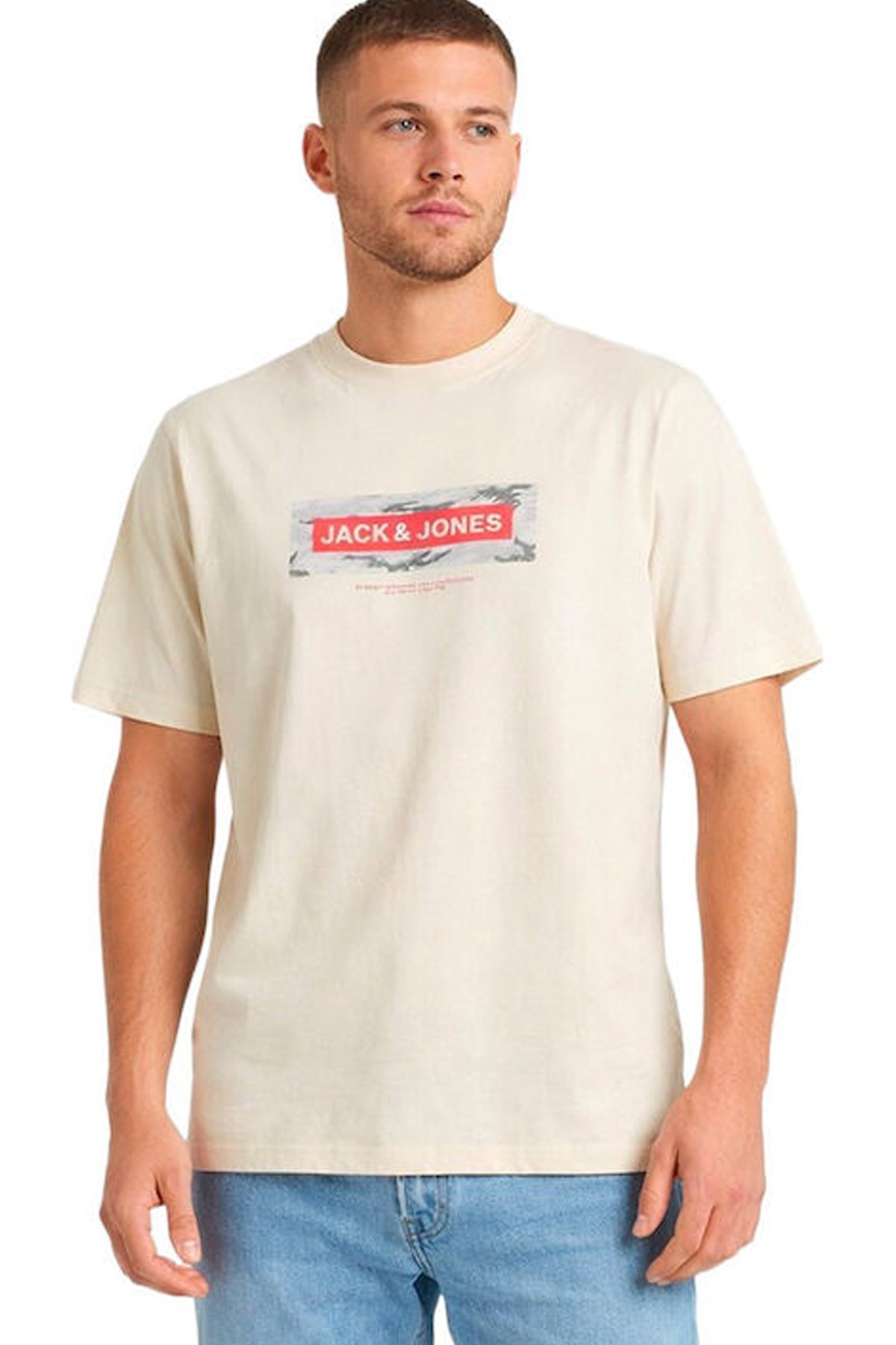 Jack & Jones Jcobreeze Erkek Tişört 12297851 Bej