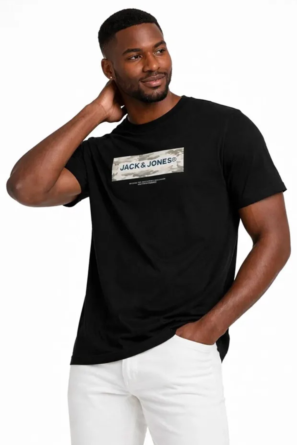 Jack & Jones Jcobreeze Erkek Tişört 12297851 Siyah