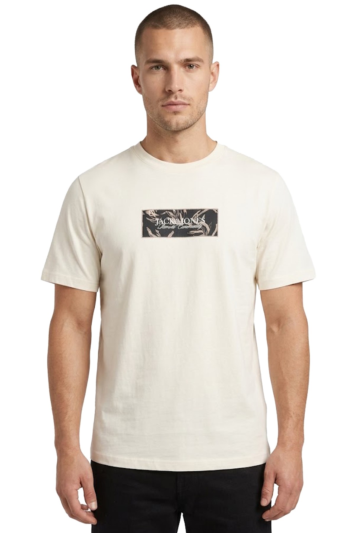 Jack & Jones Jormontauk Erkek Tişört 12297890 Bej
