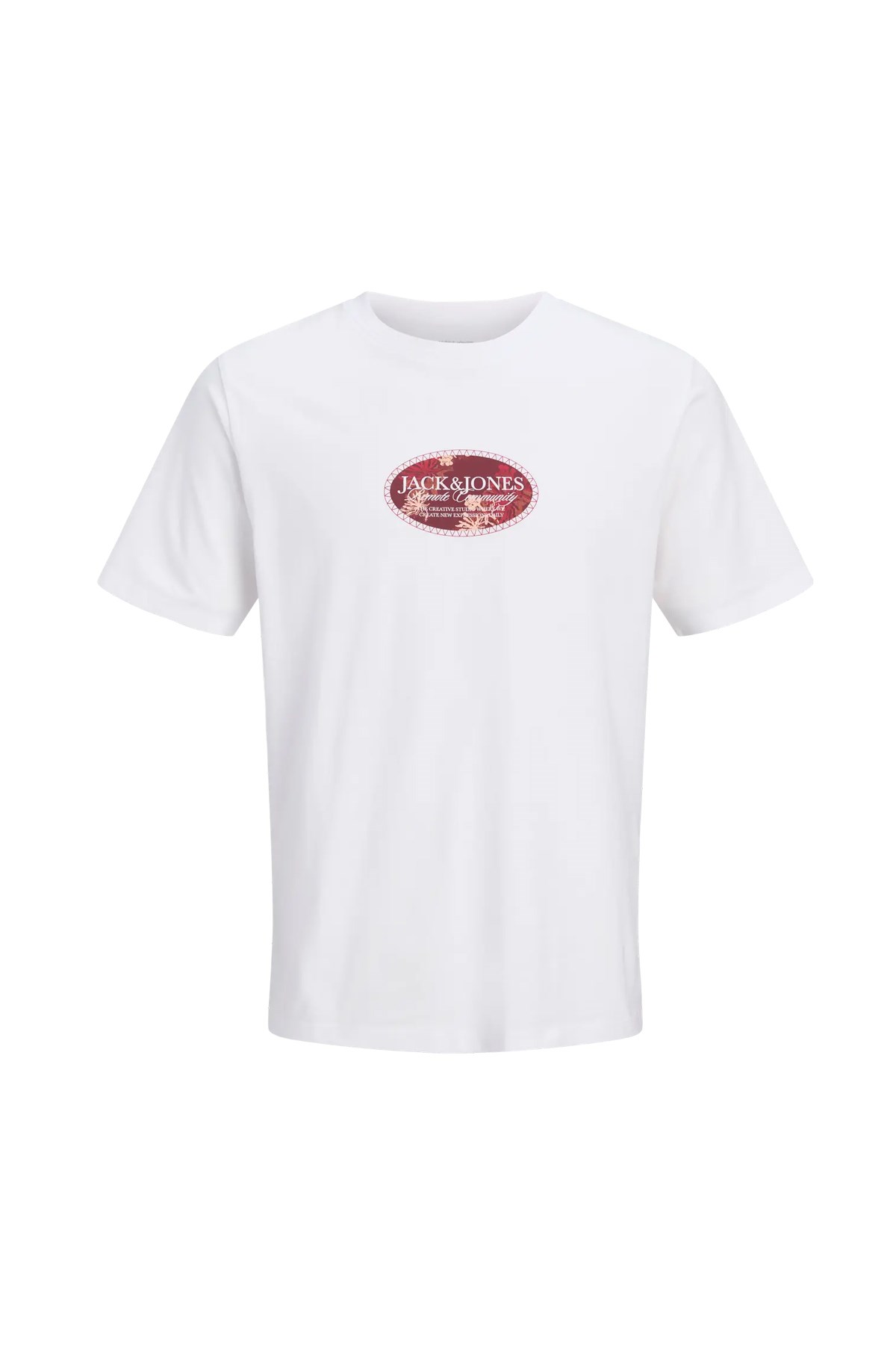 Jack & Jones Jormontauk Erkek Tişört 12297890 Beyaz
