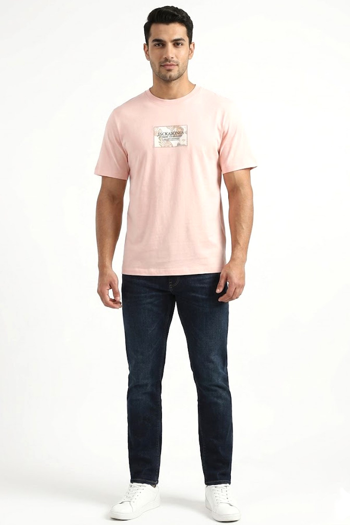 Jack & Jones Jormontauk Erkek Tişört 12297890 Pembe