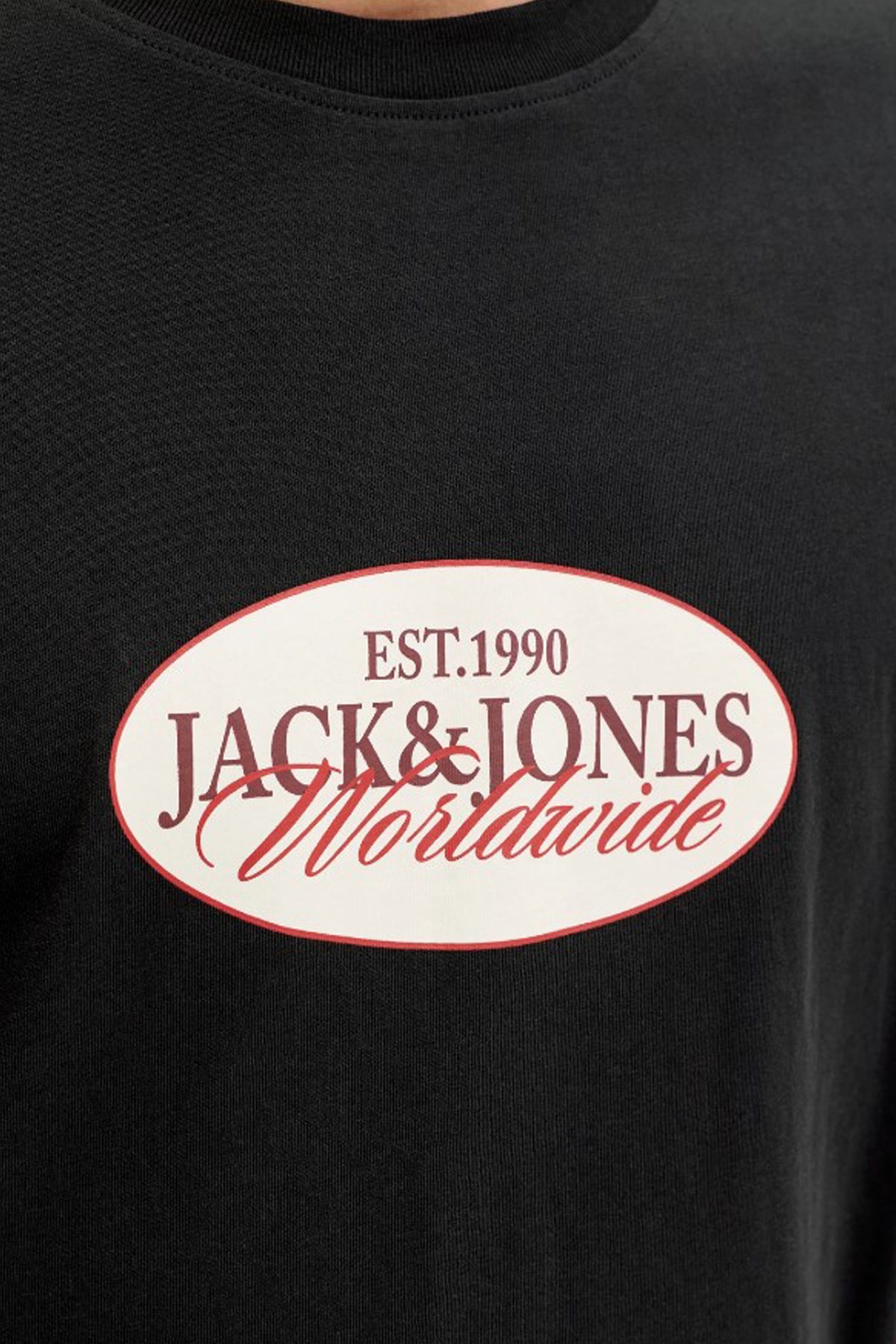 Jack & Jones Jorcatskills Erkek Tişört 12297891 Siyah