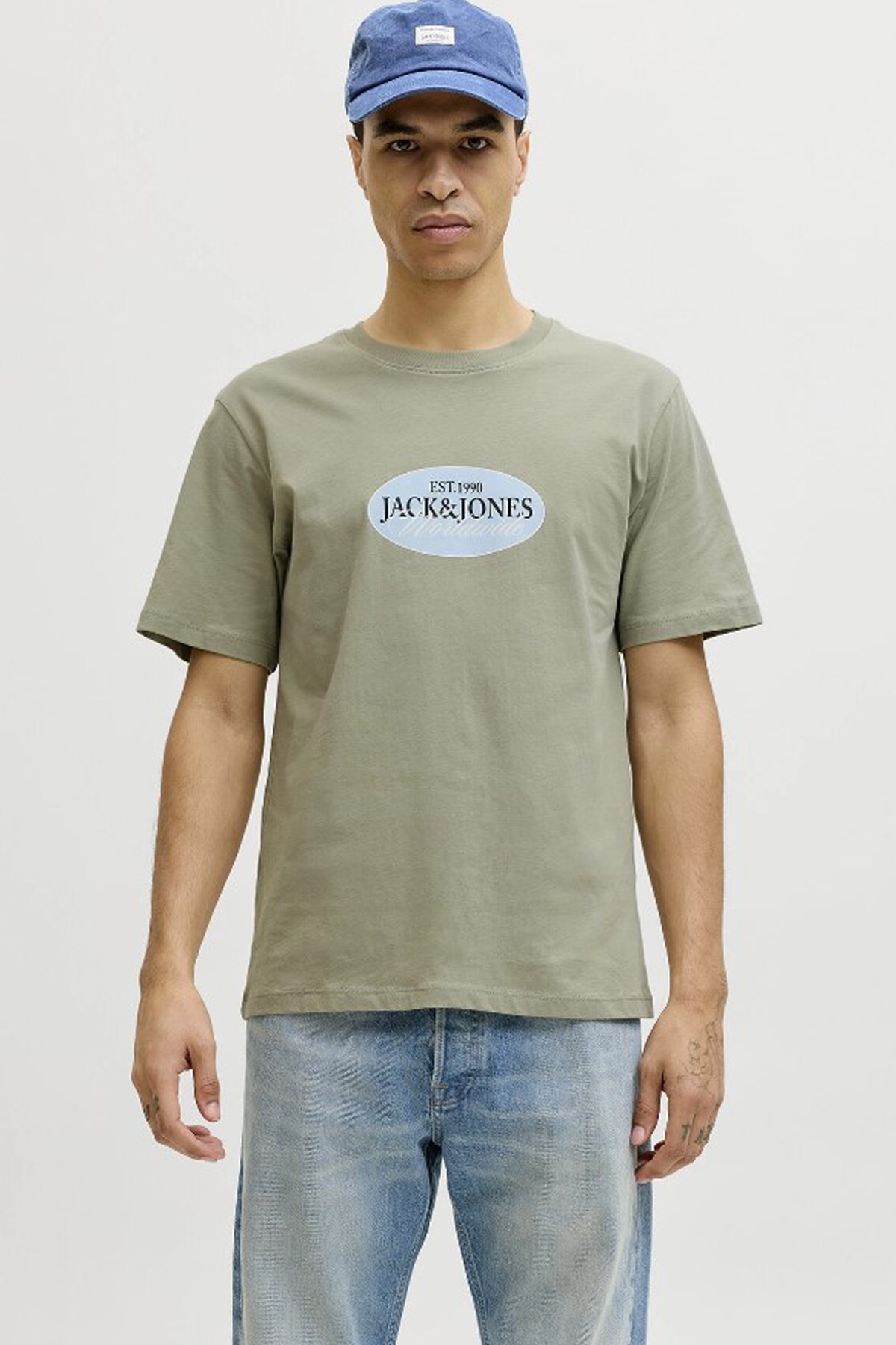 Jack & Jones Jorcatskills Erkek Tişört 12297891 Yeşil