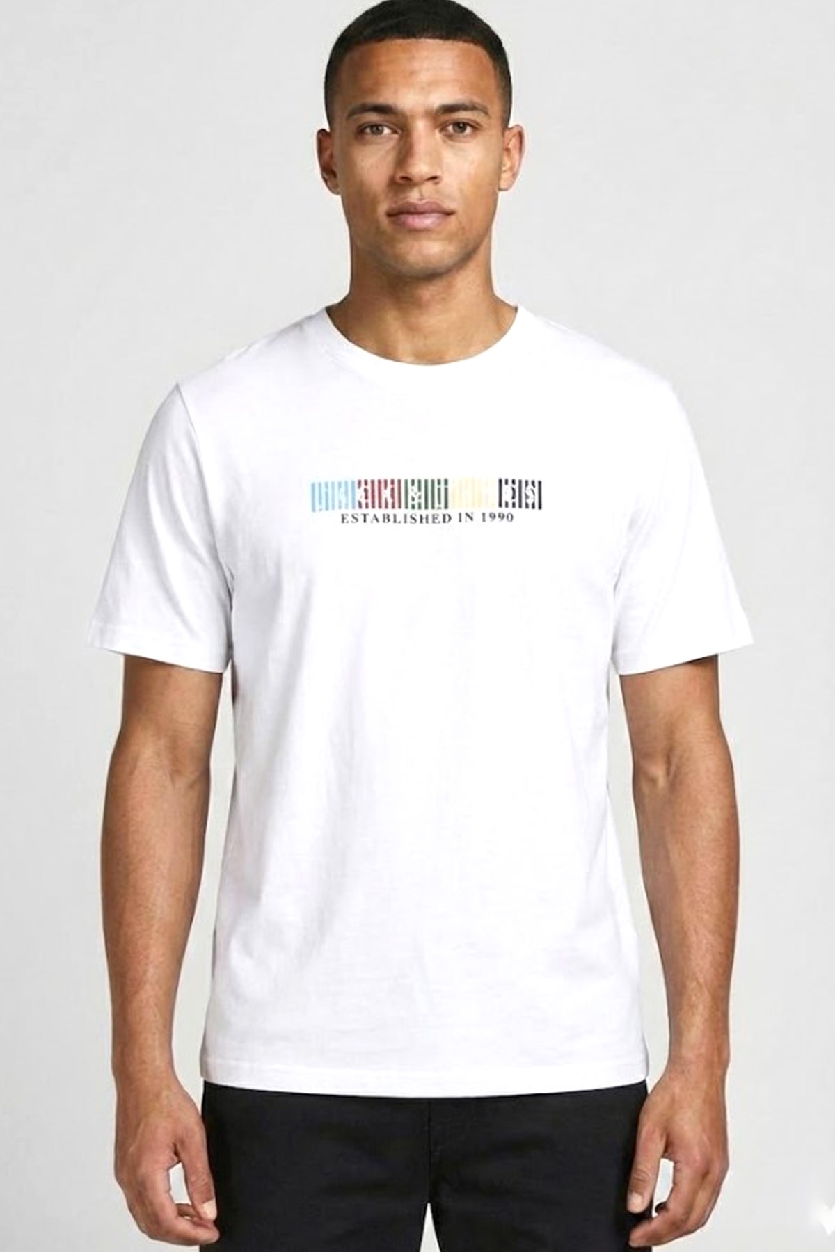 Jack & Jones Jornantucket Erkek Tişört 12297899 Beyaz