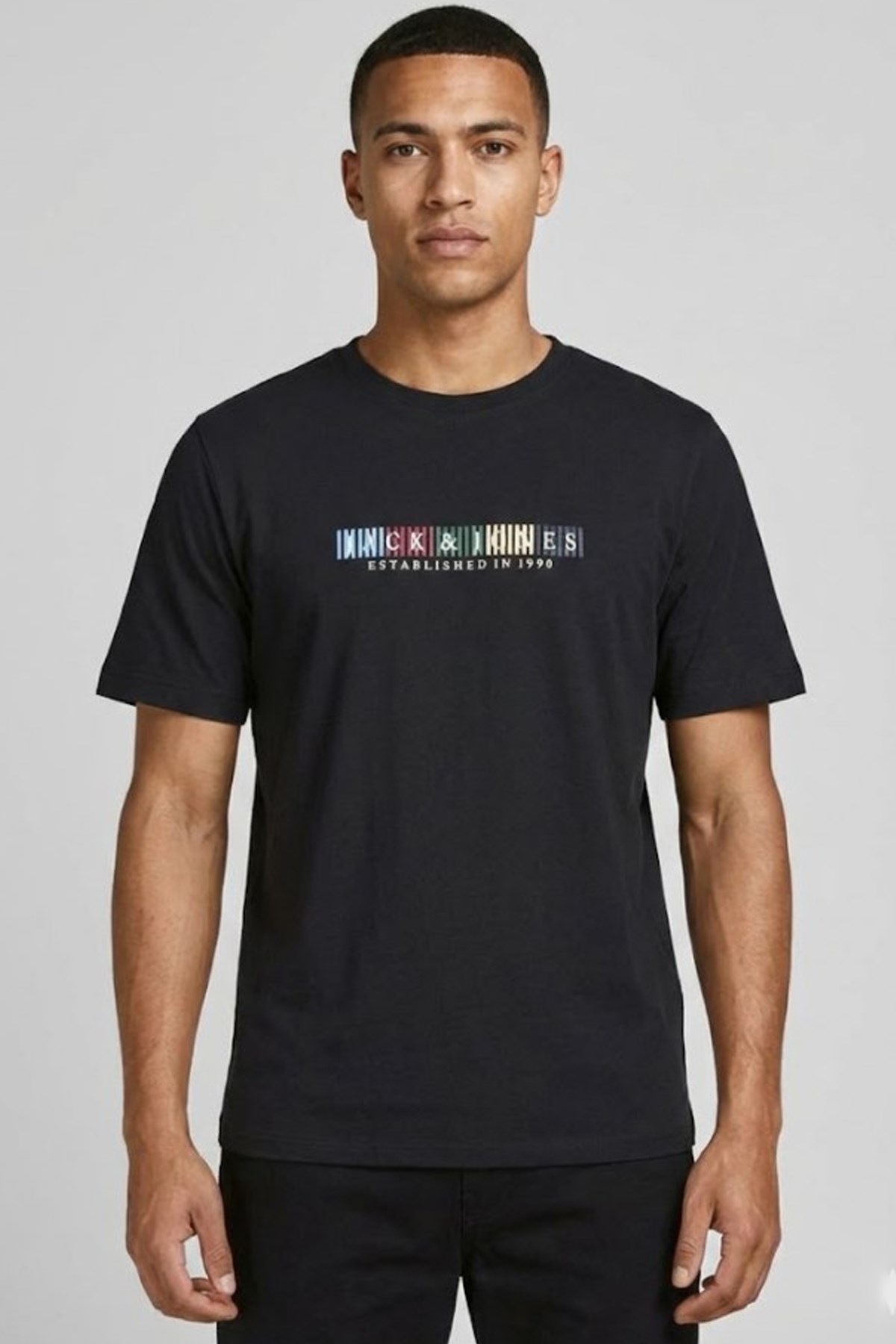 Jack & Jones Jornantucket Erkek Tişört 12297899 Siyah