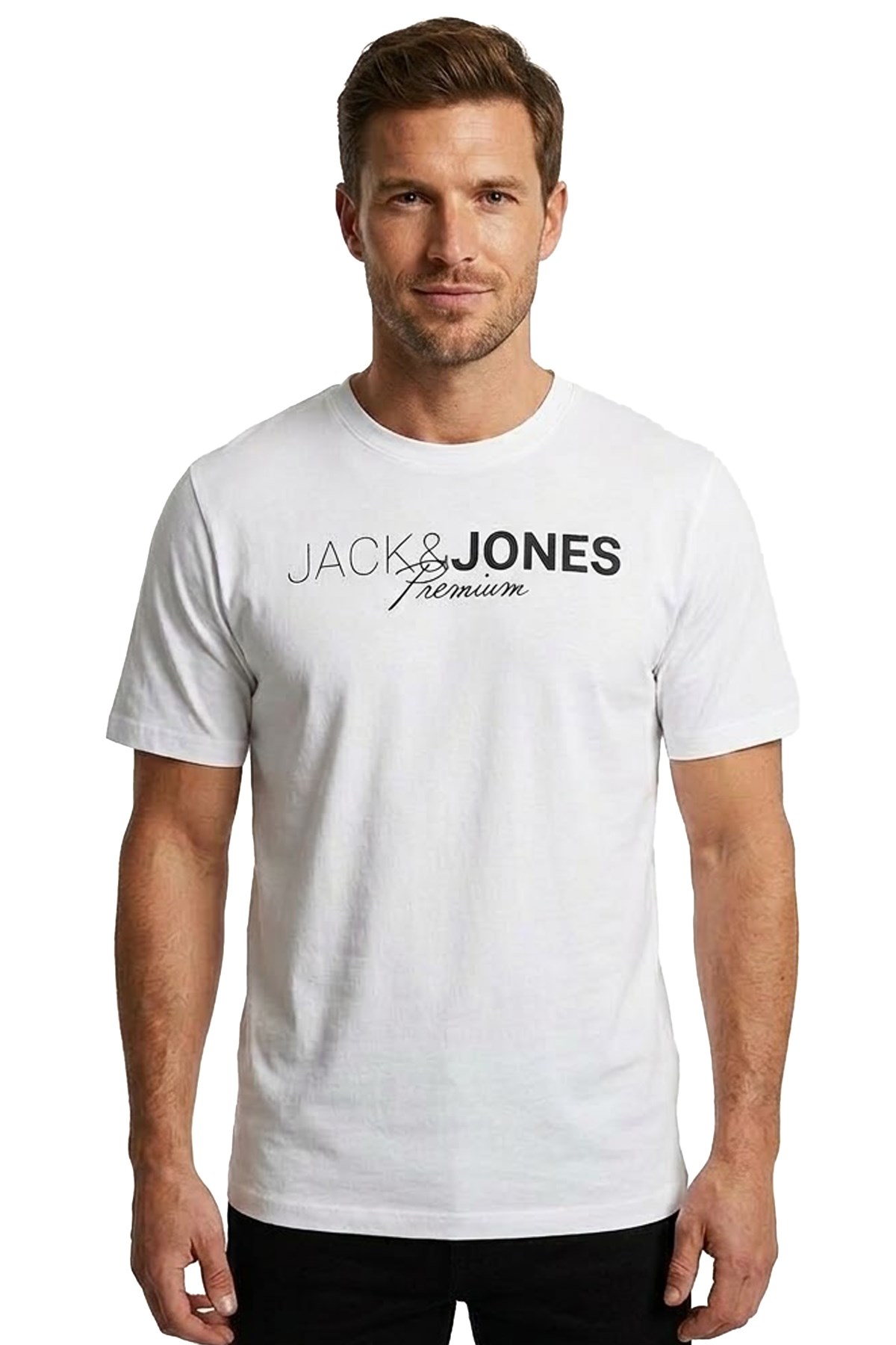 Jack & Jones Jprblaneo Erkek Tişört 12298018 Beyaz