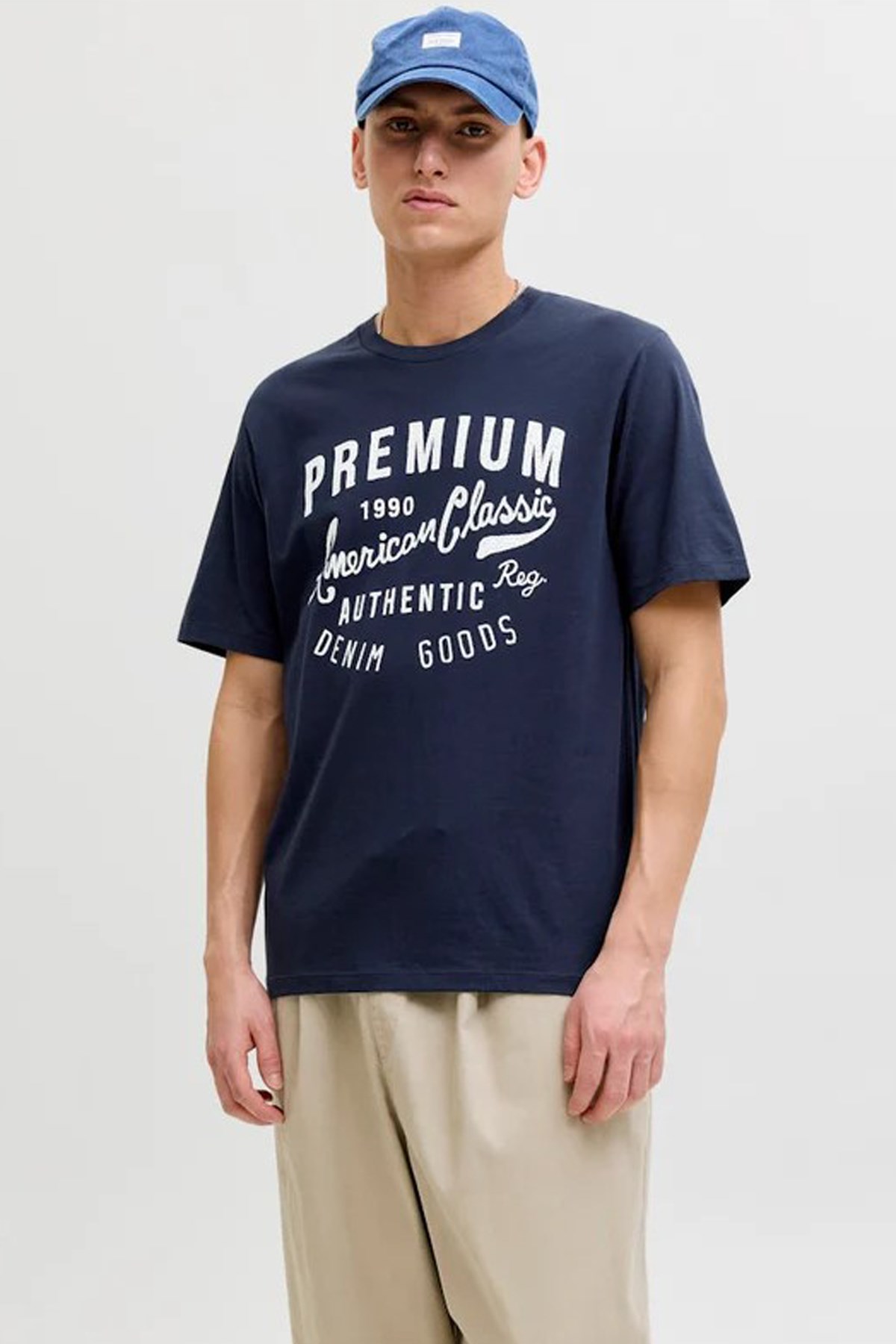 Jack & Jones Jprblualex Erkek Tişört 12298020 Mavi