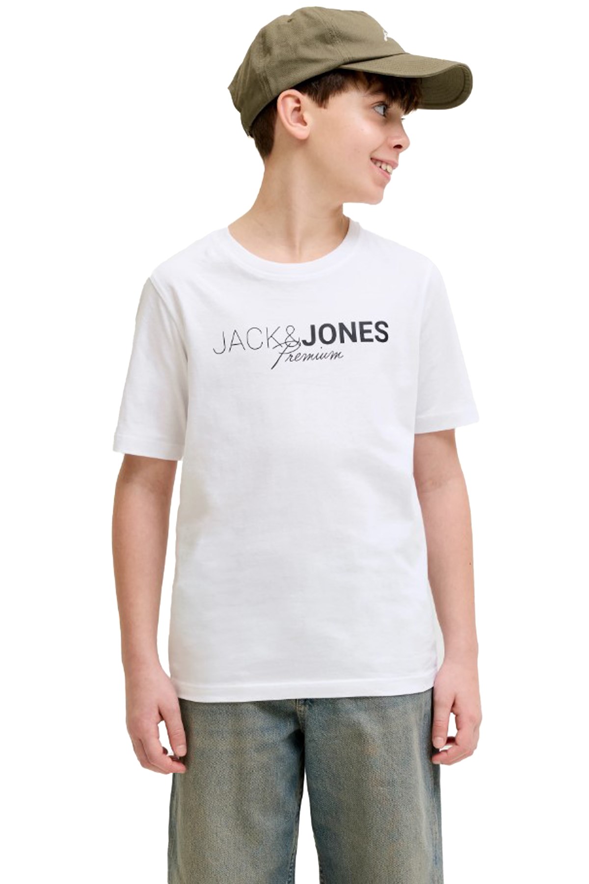 Jack & Jones Jprblaneo Çocuk Tişört 12298341 Beyaz
