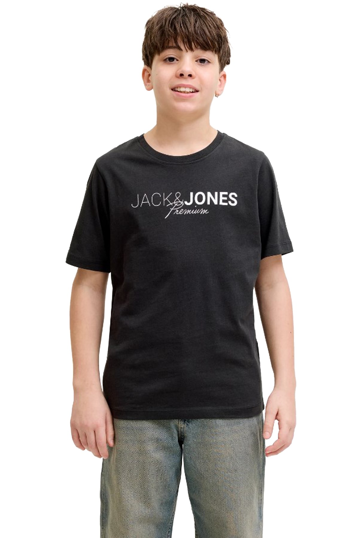 Jack & Jones Jprblaneo Çocuk Tişört 12298341 Siyah