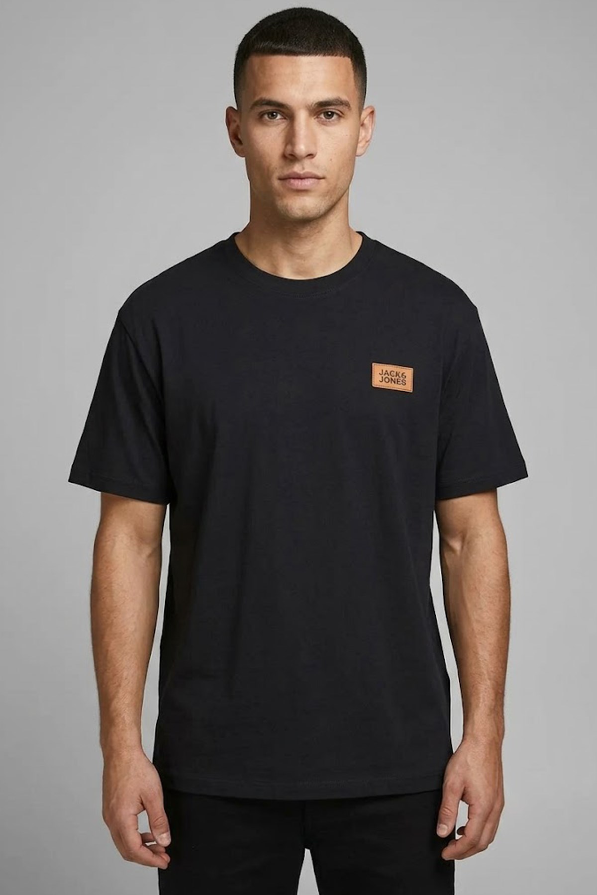 Jack & Jones Jjrush Erkek Tişört 12298424 Siyah