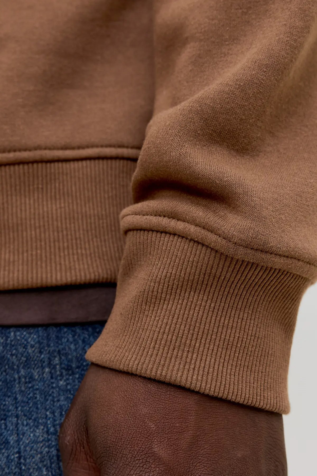 Jack & Jones Jjaero Erkek Sweatshirt 12298492 Kahverengi