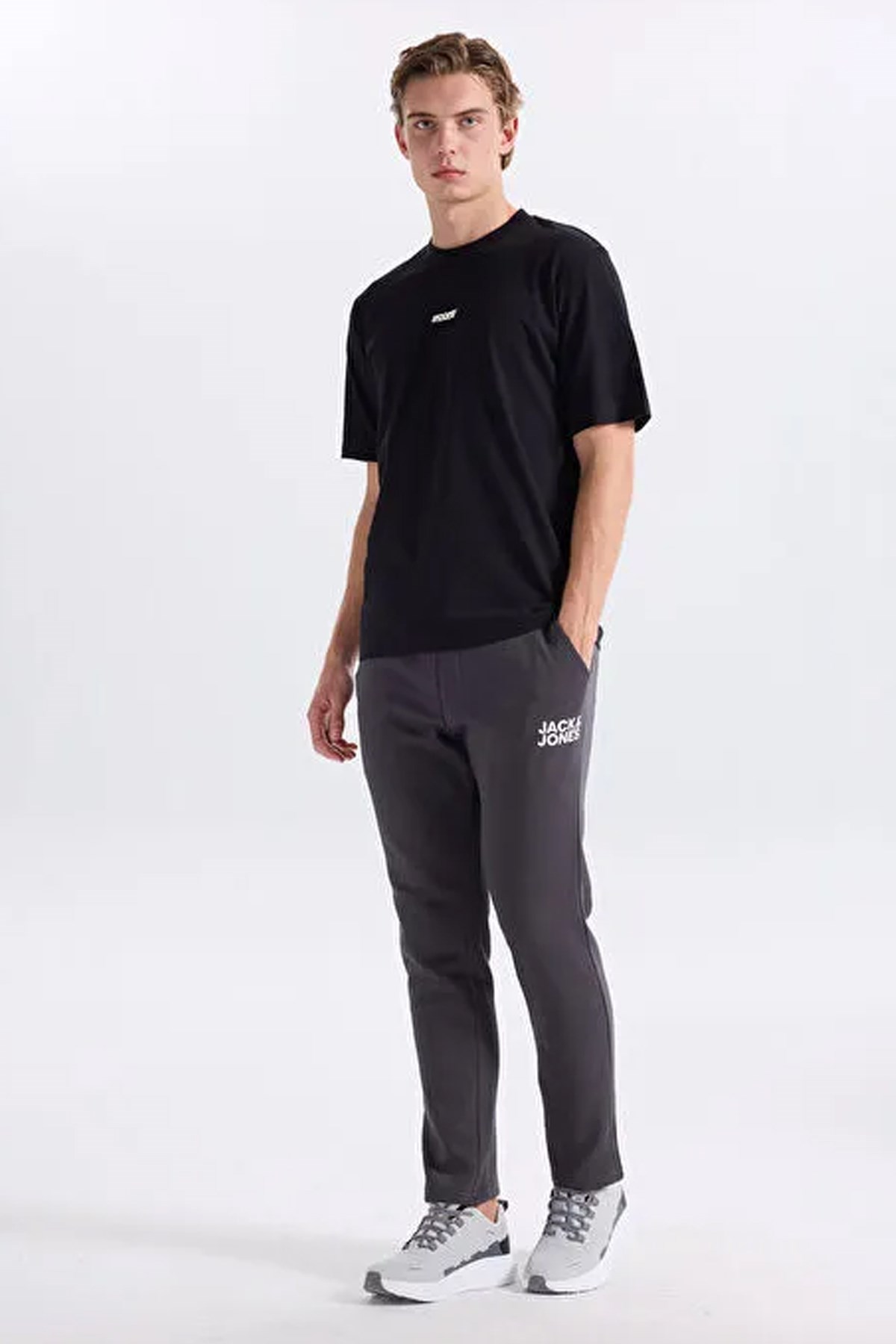 Jack & Jones Jcoclub Erkek Tişört 12298984 Siyah