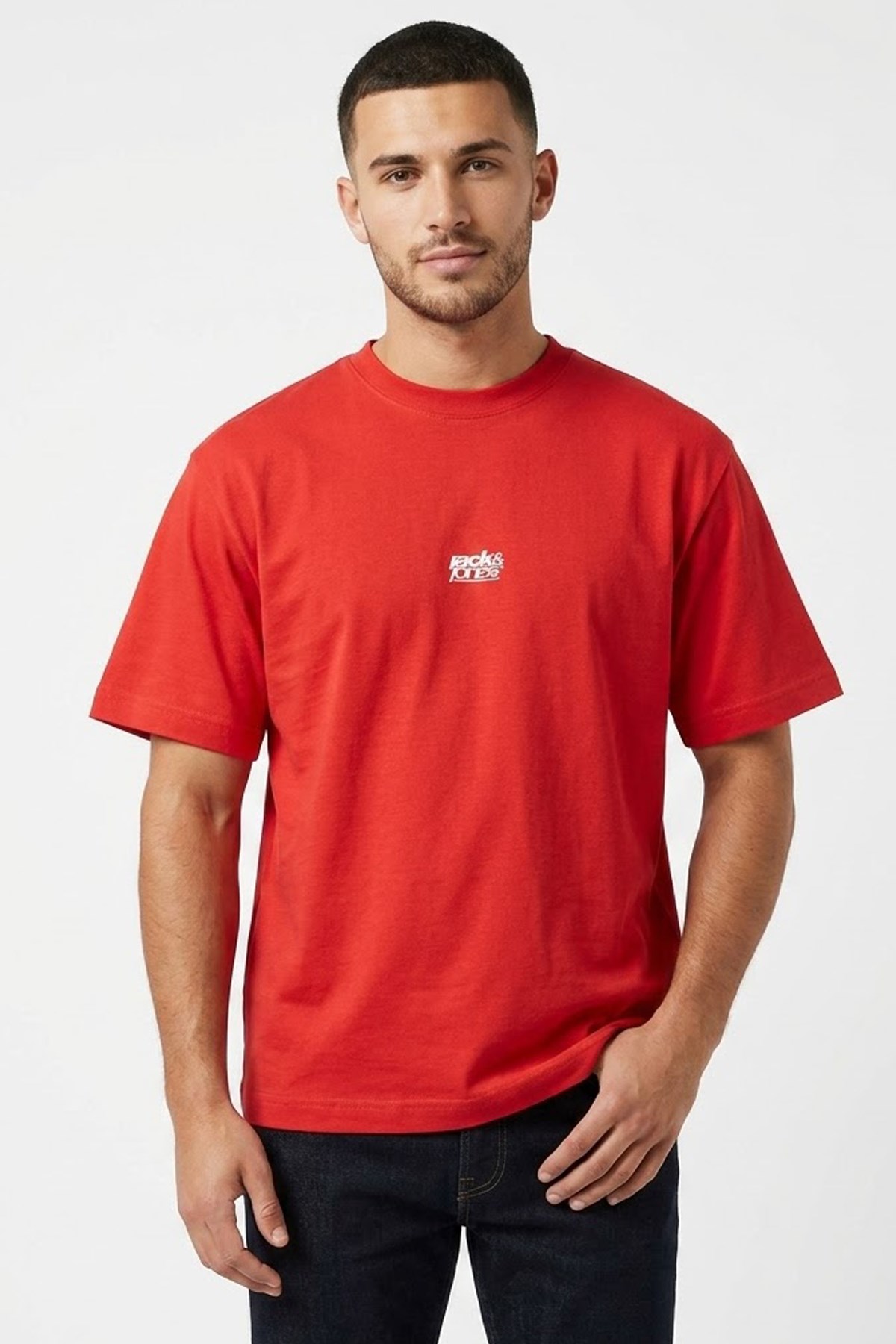 Jack & Jones Jcobreeze Erkek Tişört 12298989 Kırmızı