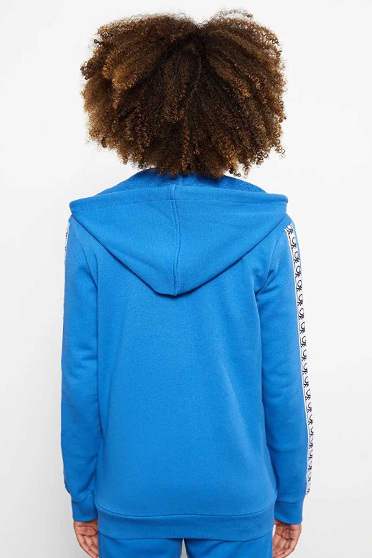Benetton Kadın Fermuarlı Sweatshirt 122A3J68D500F Mavi