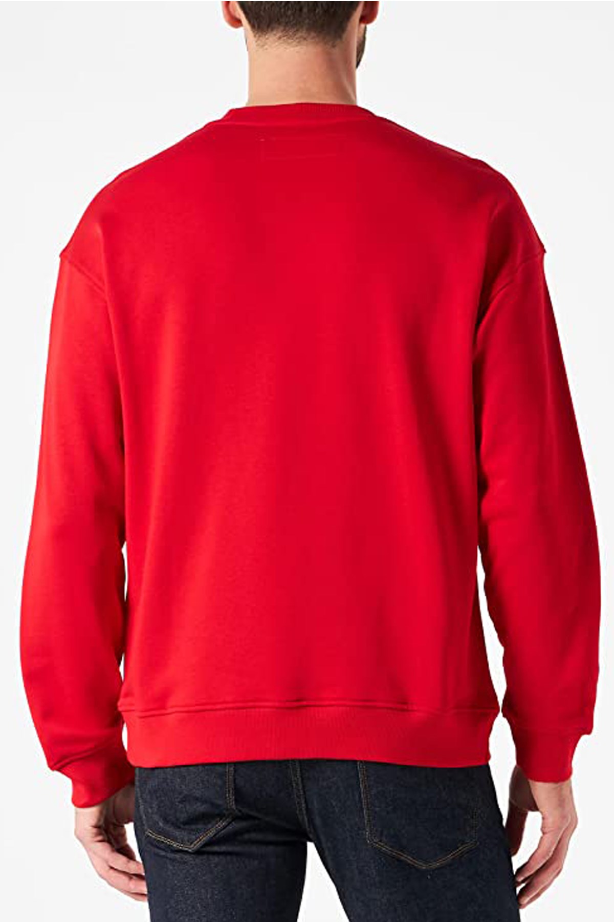 Benetton Erkek Sweatshirt 122A3J68U105V Kırmızı