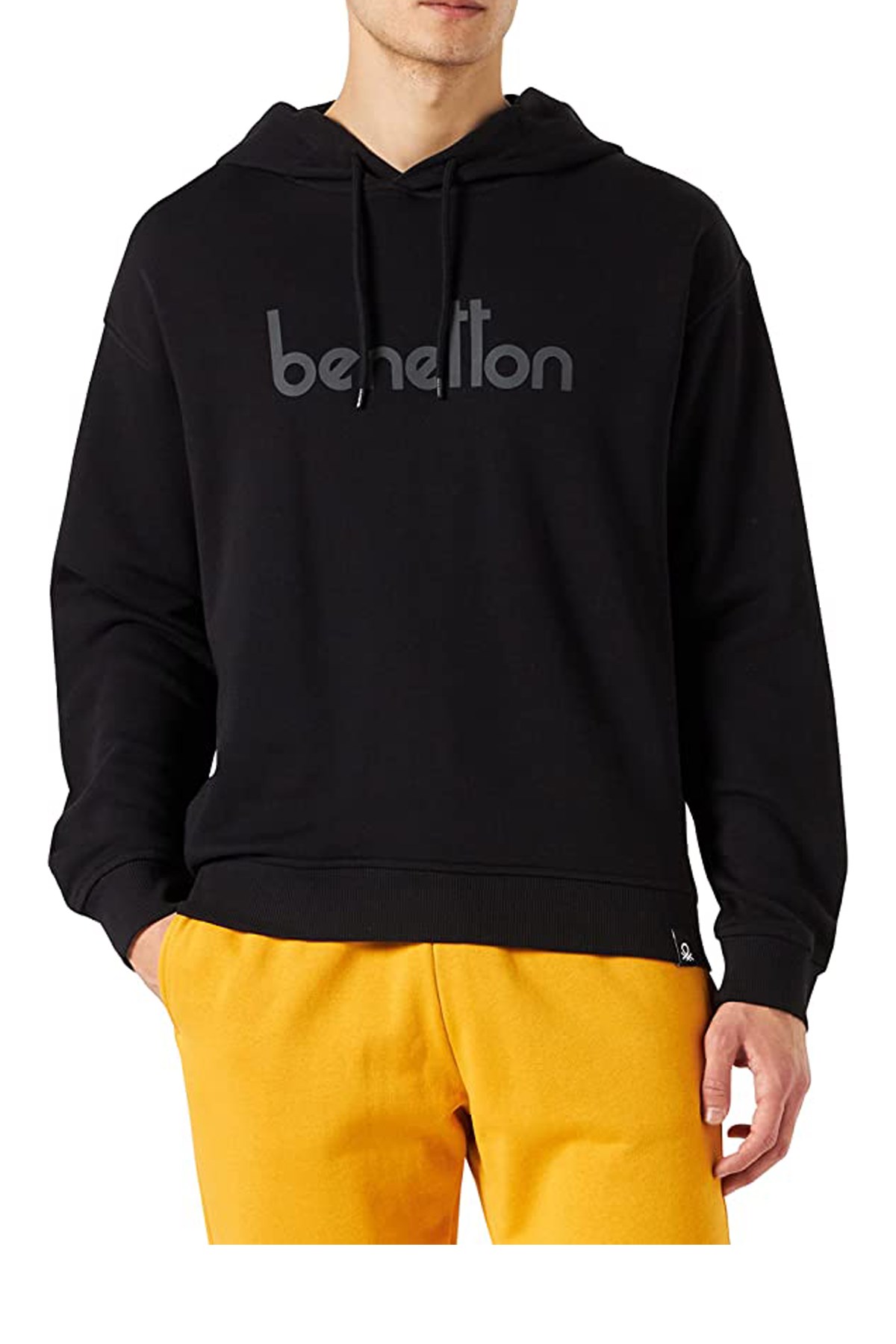 Benetton Erkek Sweatshirt 122A3J68U200Y Siyah