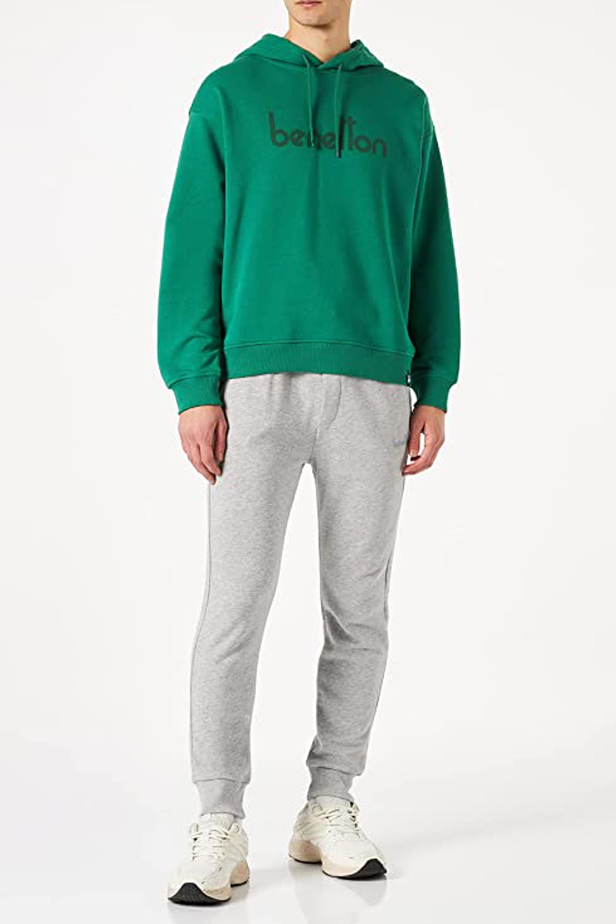 Benetton Erkek Sweatshirt 122A3J68U200Y Yeşil