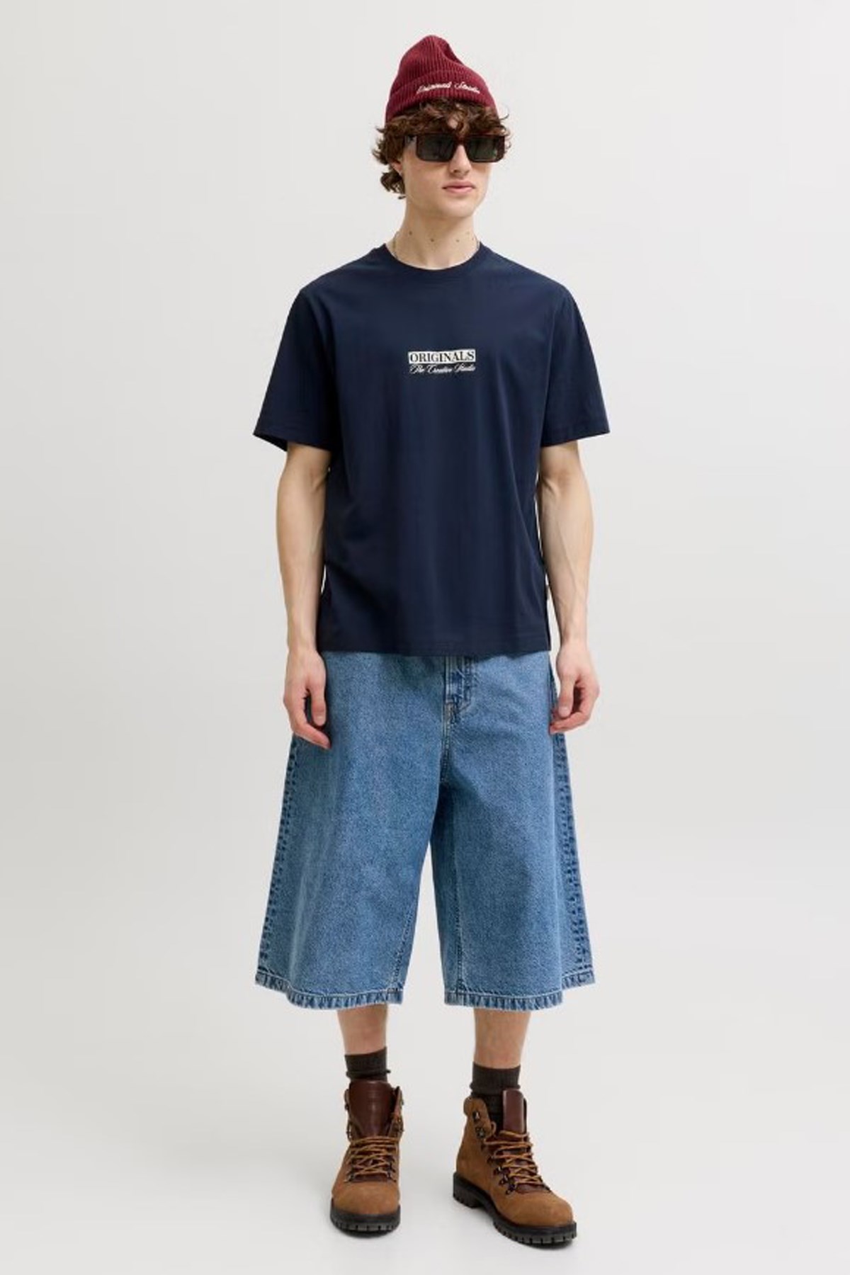 Jack & Jones Jorsavona Erkek Tişört 12310070 Mavi