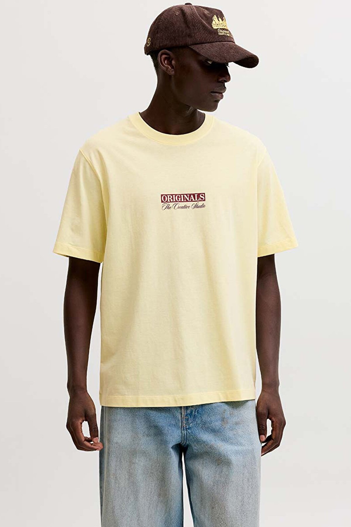 Jack & Jones Jorsavona Erkek Tişört 12310070 Sarı
