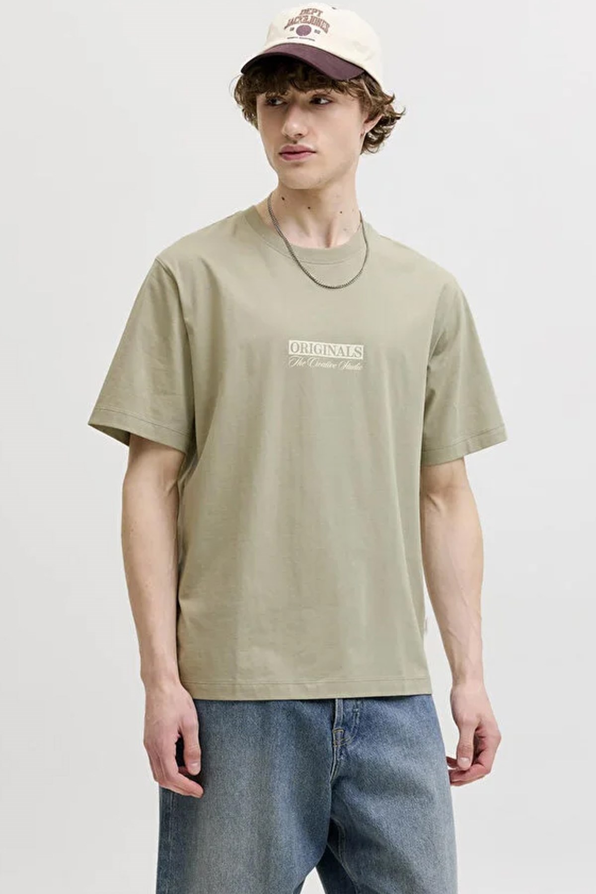 Jack & Jones Jorsavona Erkek Tişört 12310070 Yeşil