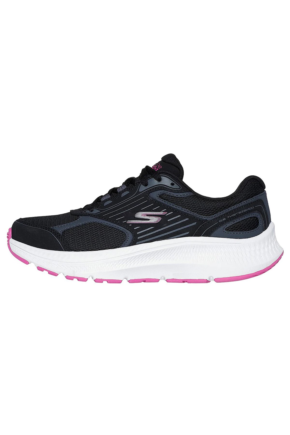 Skechers Go Run Consistent 2.0 Kadın Spor Ayakkabı 128606 BKFS Siyah
