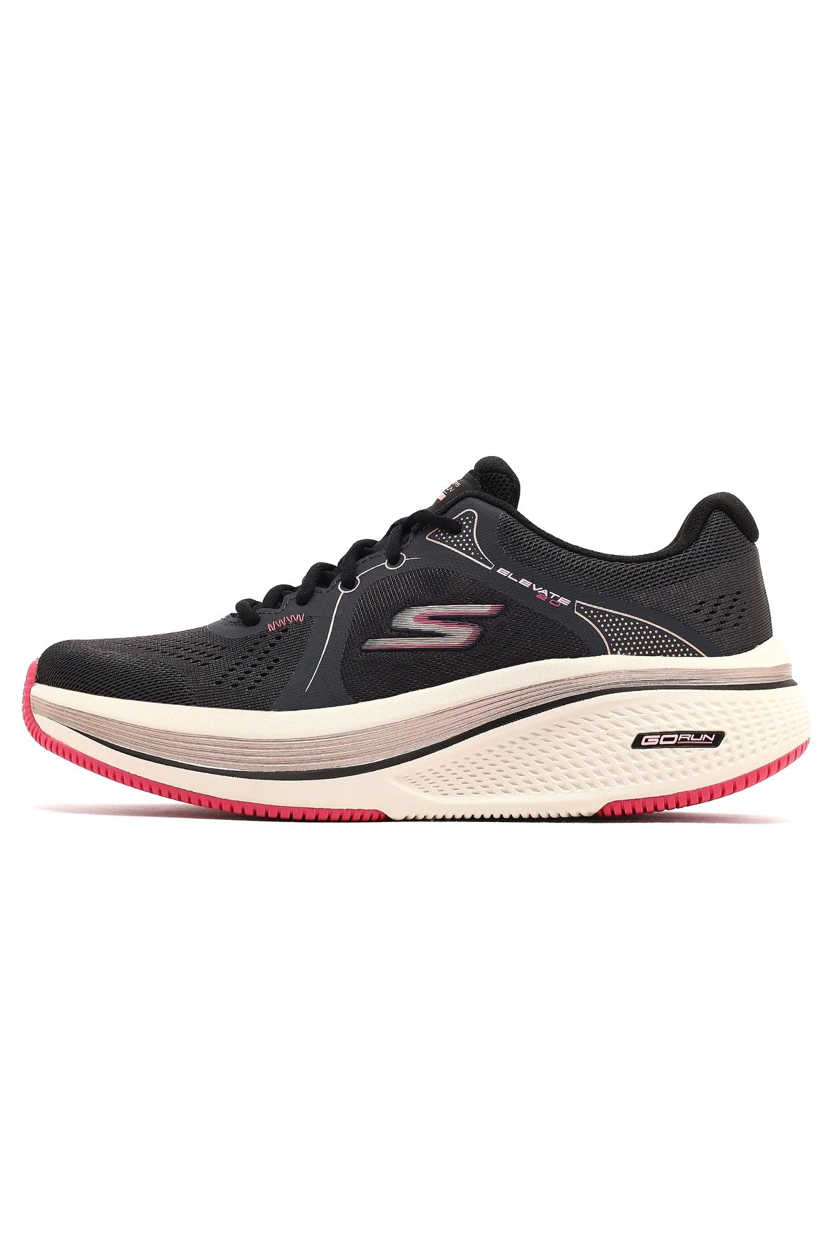 Skechers Go Run Elevate 2.0 Quartz Kadın Spor Ayakkabı 129005 BKPK Siyah