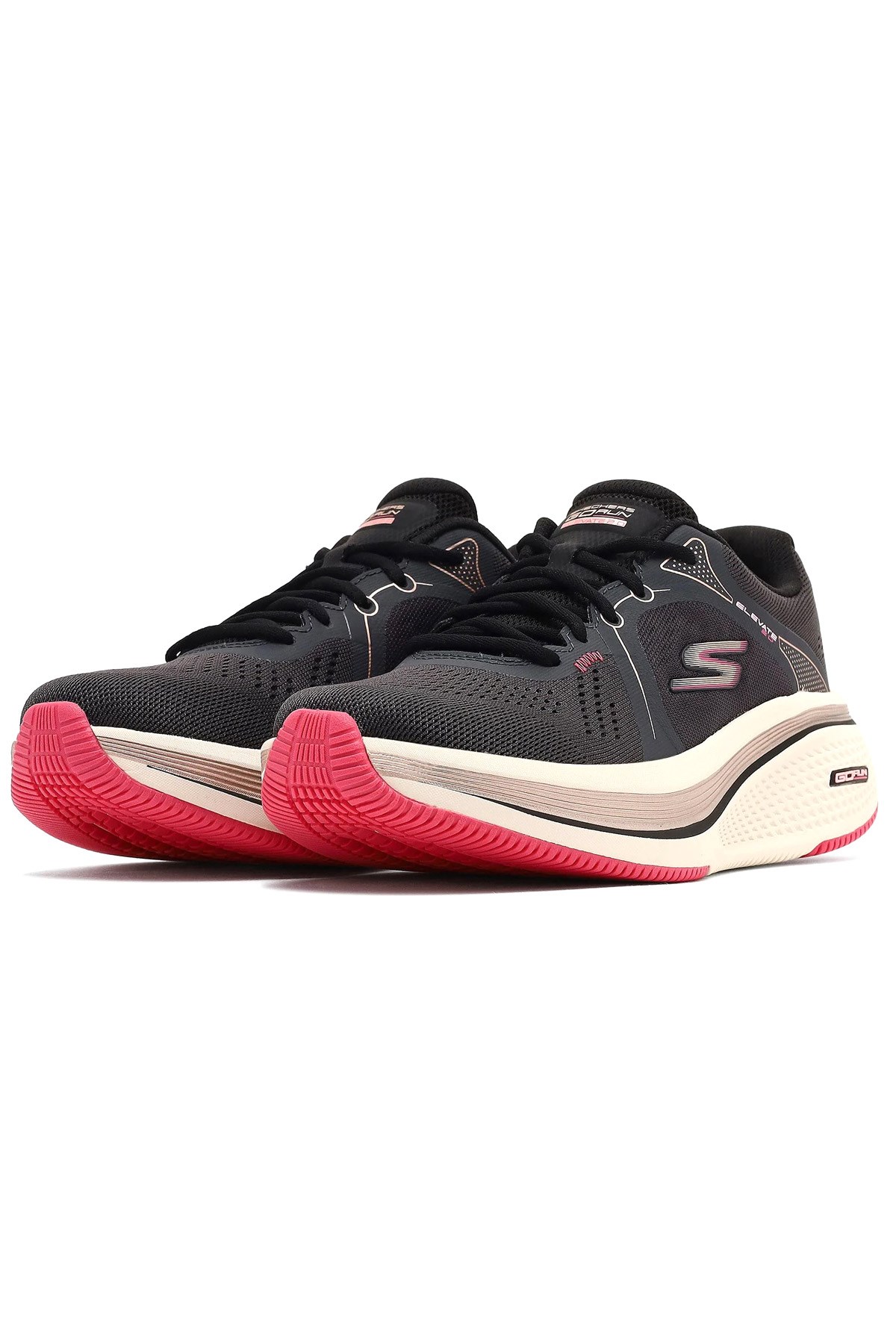 Skechers Go Run Elevate 2.0 Quartz Kadın Spor Ayakkabı 129005 BKPK Siyah